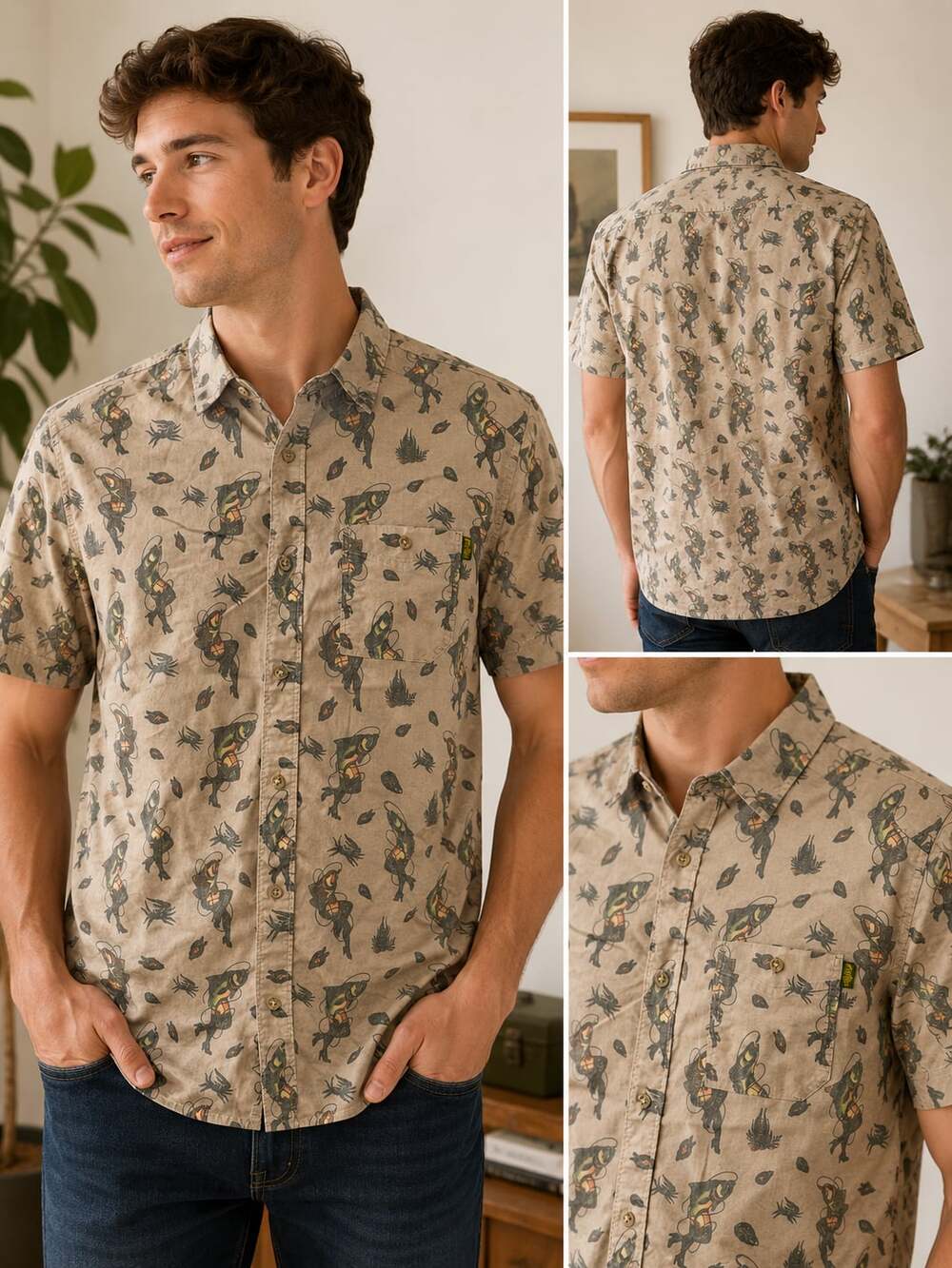 Marsh Wear Ride the Tide Short Sleeve Button-Up Shirt